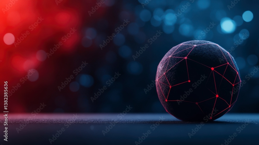Poster ai enhanced cybersecurity system dynamic scaling representation in futuristic environment