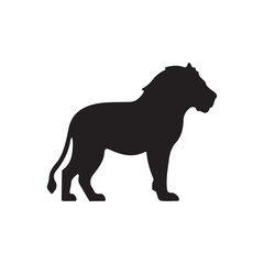 lion silhouette vector