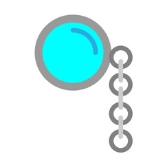 Monocle Vector Flat Icon Design