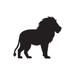 lion silhouette vector