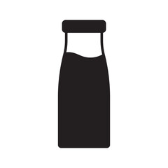 Bottle icon. Milk bottle icon. Milk jar icon.