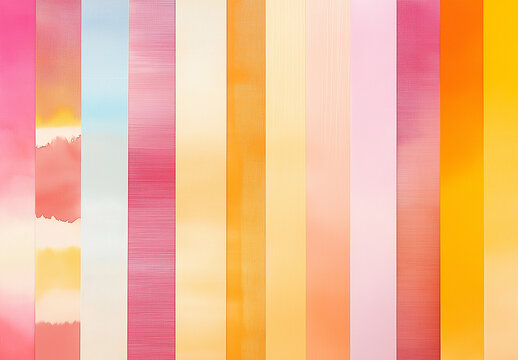 Fototapeta Soft Gradient Background with Blurred Edges – A Blend of Warm and Cool Tones Including Orange, Yellow, Pink, Green, and Blue for Elegant Digital Art, Web Design, and Aesthetic Visuals