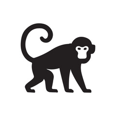 monkey silhouette icon