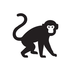monkey silhouette icon