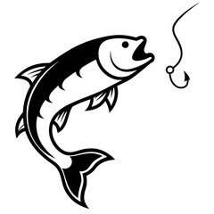 Obraz premium vector illustration of a fish