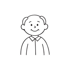 Old man person character silhouette