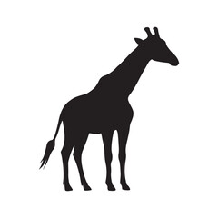 giraffe silhouette vector