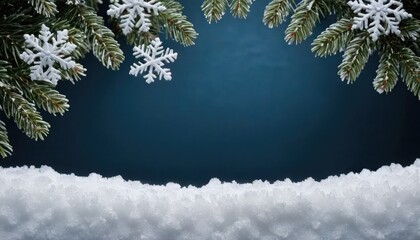 Snowfall on christmas forest cartoon background. 2