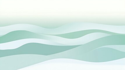 Abstract Green Wave Pattern Background Design