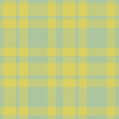 Traditional greenish grey and Pastel dull yellow Seamless Tartan Fabric Design