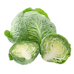Fototapeta premium Cabbage on Transparent Background