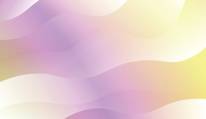 Blurred Decorative Design In Modern Style With Wave, Curve Lines. For Elegant Pattern Cover Book. Vector Illustration with Color Gradient.