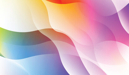 Abstract Wavy Background. For Business Presentation Wallpaper, Flyer, Cover. Vector Illustration with Color Gradient.