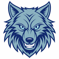 wolf head vector