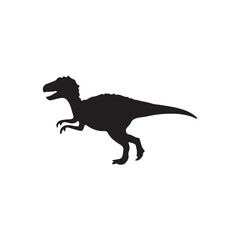 silhouette of a dinosaur