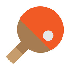 Table Tennis Vector Flat Icon Design