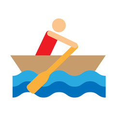 Boating Vector Flat Icon Design