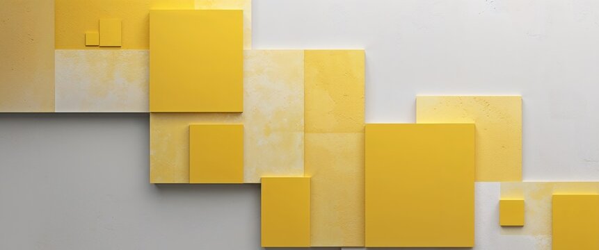 Abstract Yellow Squares Background for Modern Graphic Design.