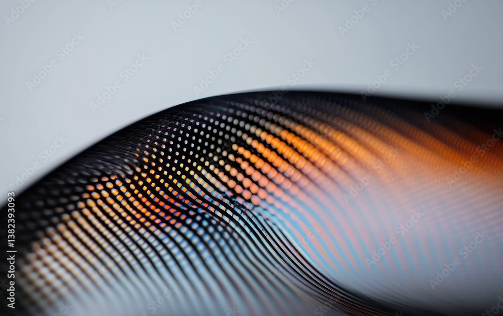 Aufkleber abstract wave pattern texture in iridescent hues