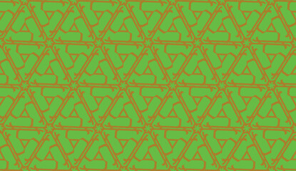 Vector illustration with modern decorative pattern in triangles style. Illusion curved line. For interior wallpaper, smart design, fashion print.