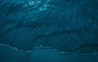Dark turquoise beach