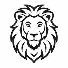 Fototapeta premium lion head vector illustration