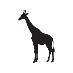 giraffe silhouette vector