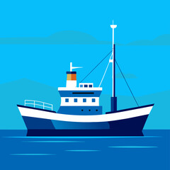 Obraz premium ship in the sea