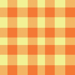 Fototapeta premium Fire manilla and Iridescent dusty orange Seamless Tartan Fabric Design