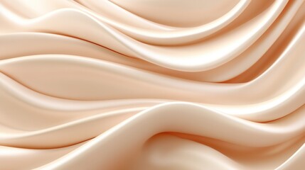 Obraz premium Smooth, flowing beige fabric texture