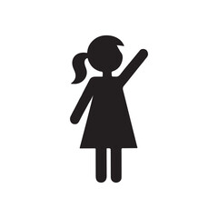 silhouette of a girl