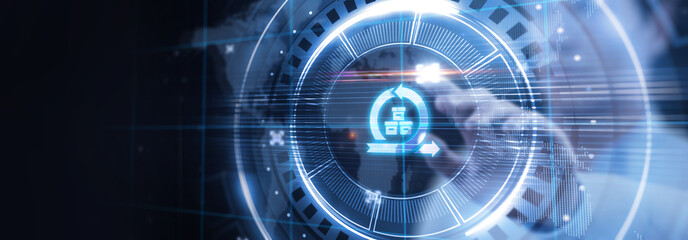 Business, Technology, Internet and network concept. Agile Software Development.