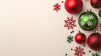 Festive christmas decor indoor setting holiday ornaments winter wonderland close-up view celebration vibes