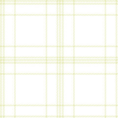 Pale pale Seamless Tartan with Classic white accents Fabric Design