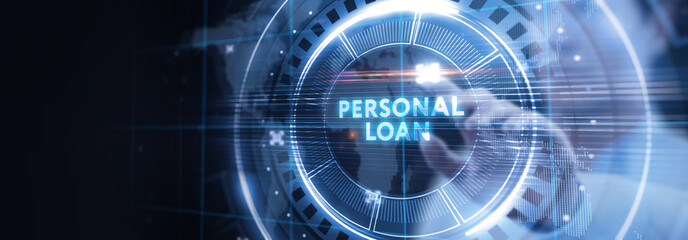 Business, Technology, Internet and network concept. Loan personal finance.