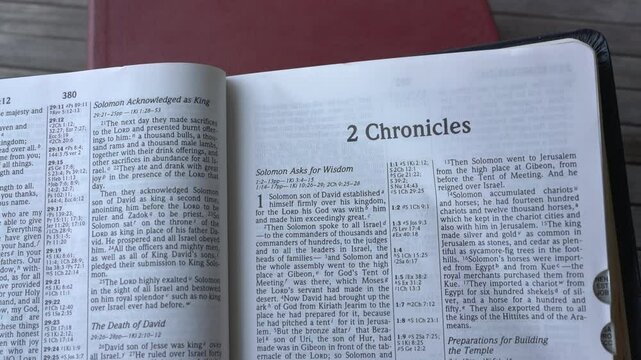 The book of 2 Chronicles in the Old Testament of the Holy Bible.