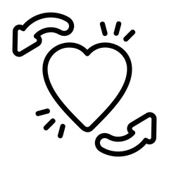 Charity Outline Style Icon