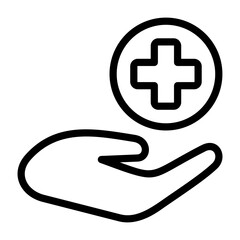 Help Those in Need Outline Style Icon