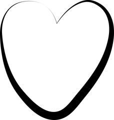 Heart continuous line drawing, love, romance, wedding