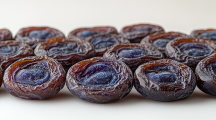 Dried plums, close-up