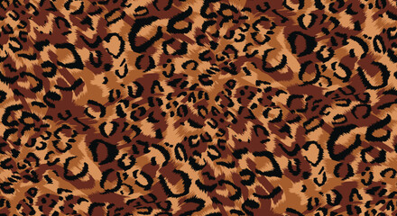 seamless leopard fur pattern texture background