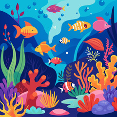 fishes in the sea