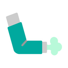 Inhaler Vector Flat Icon Design