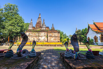 Wat Chet Yot or Wat Photharam Maha Wihan, seven pagoda temple It is a major tourist attraction in...