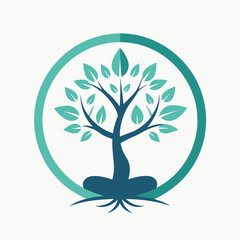 Obraz premium vector tree with green leaves