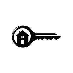 full customizable key and home logo on white background 