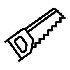 saw Line Icon