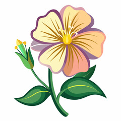 vector illustration of a yellow flower
