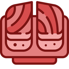 sushi two tone icon