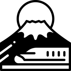 fuji solid line icon